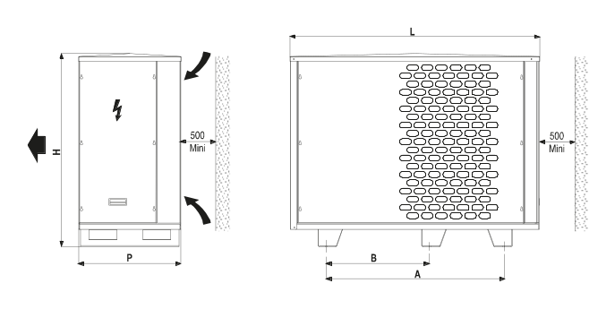 BRI MAXI Sc N34A/LN dimension drawing