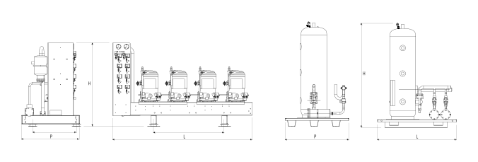 BRI MODULOPACK SC 5N / ZF33 dimension drawing