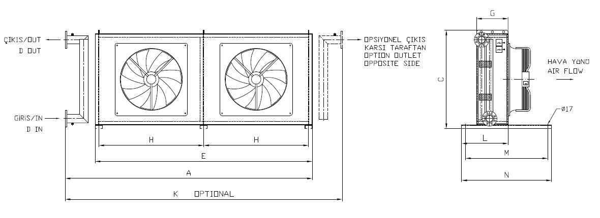 BC/BD-263BC1-B02 dimension drawing