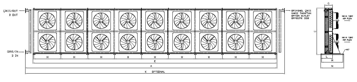 BC/BD-2X980AC5-B01I dimension drawing