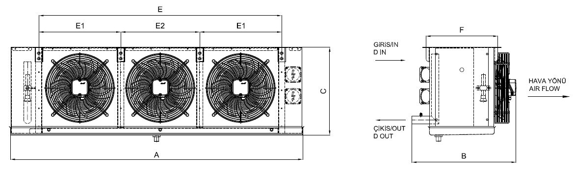 EA-330AC4-C01 dimension drawing