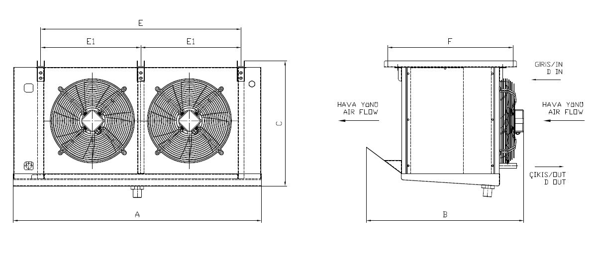 EA-DA-245AE7-C23 dimension drawing