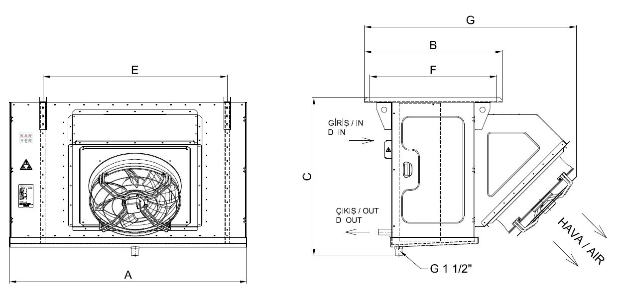 EA-DI-163GC10-A08 dimension drawing