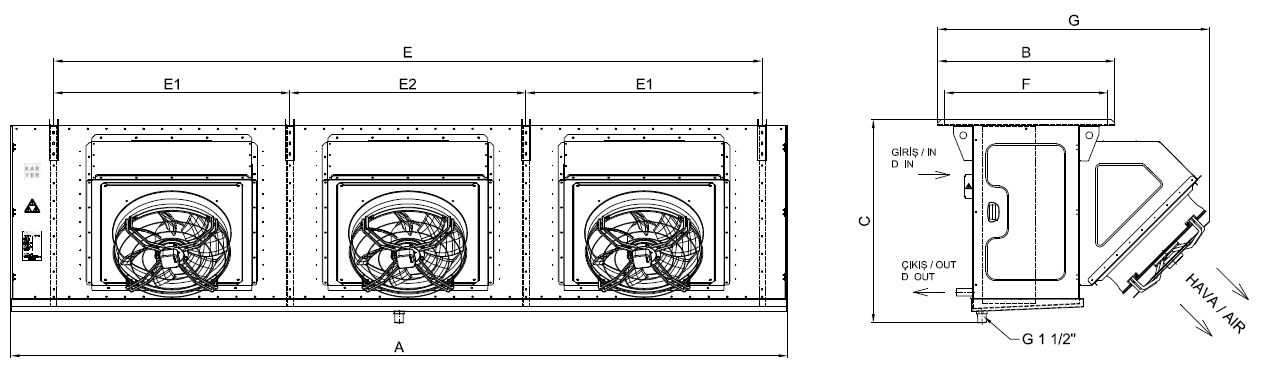 EA-DI-363GC10-A13 dimension drawing