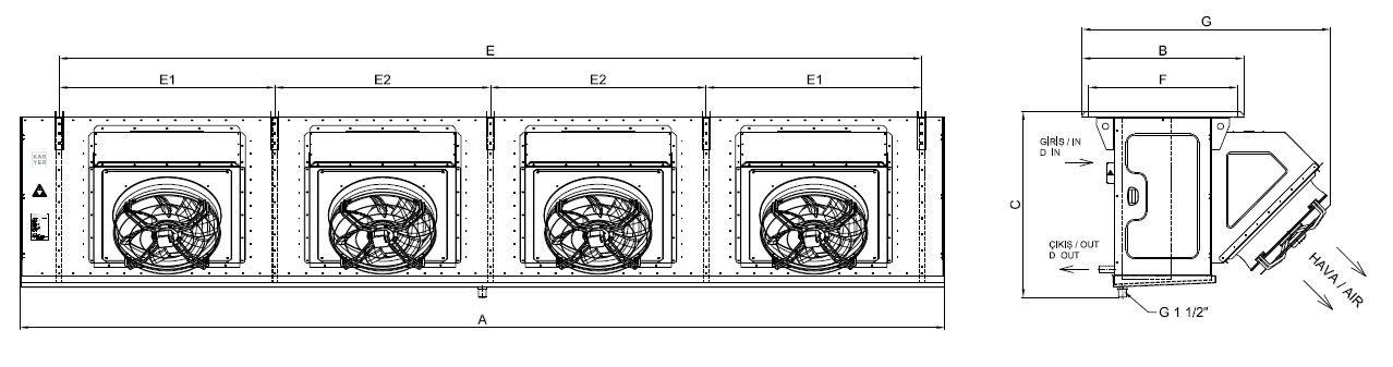 EA-DI-463GC10-A13 dimension drawing