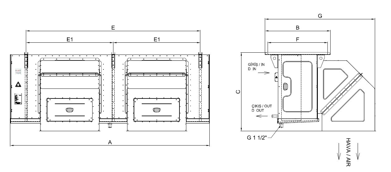 EA-DV-263GC4-A13 dimension drawing