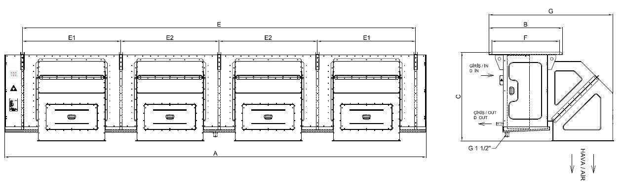 EA-DV-480GC10-A01 dimension drawing