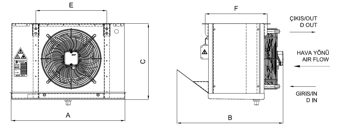 EA-GA-135BE7-A21 dimension drawing