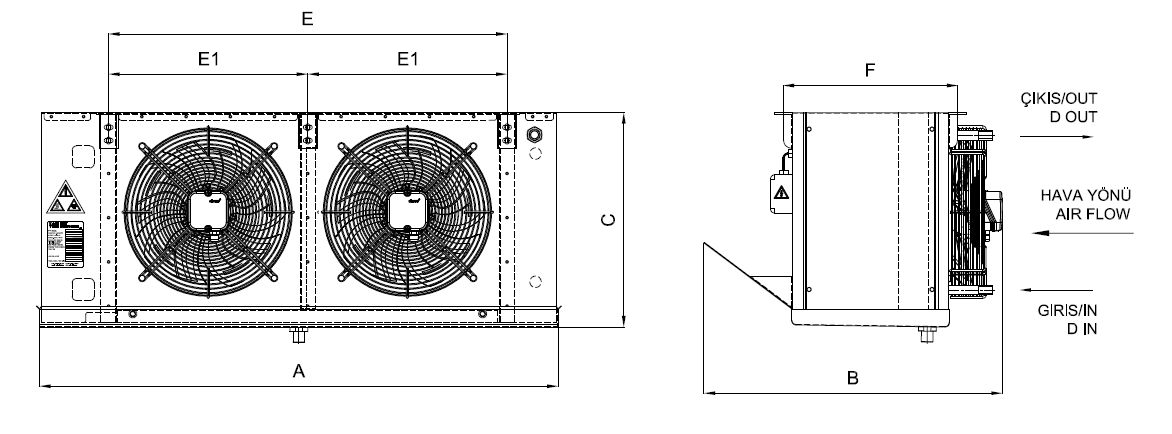 EA-GA-250AE7-A21 dimension drawing