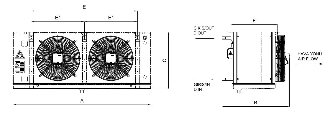 EB-G-230BB7-A01 dimension drawing