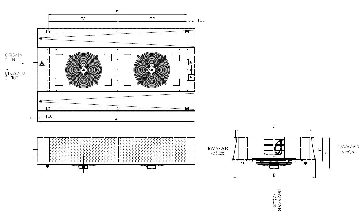 ED-230AC7-C21 dimension drawing