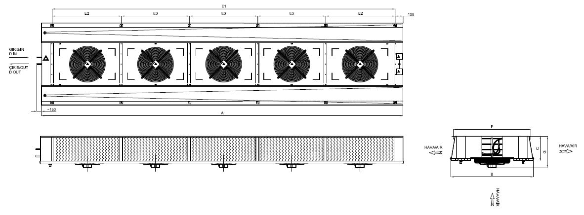 ED-530AE4-C25 dimension drawing