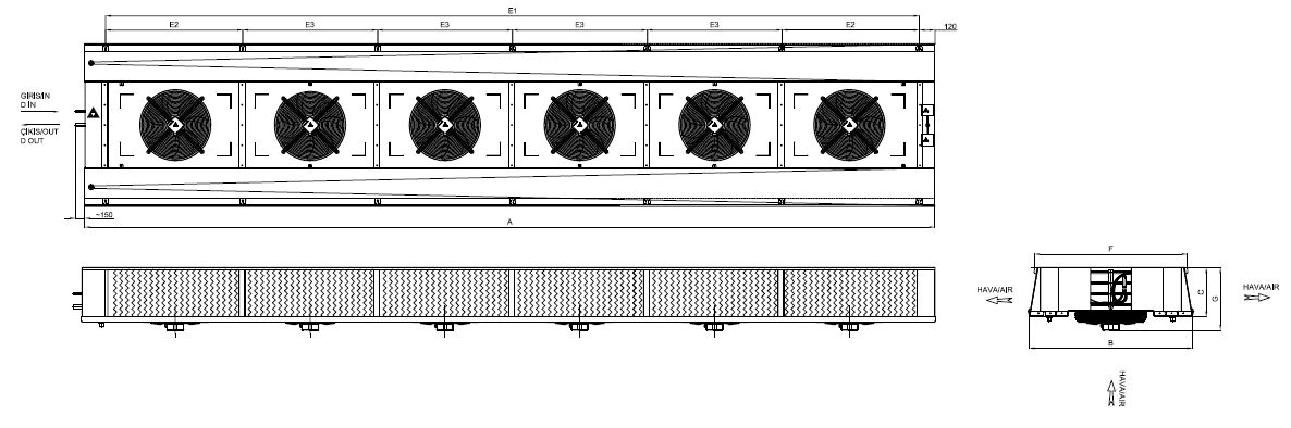 ED-630AC4-C25 dimension drawing