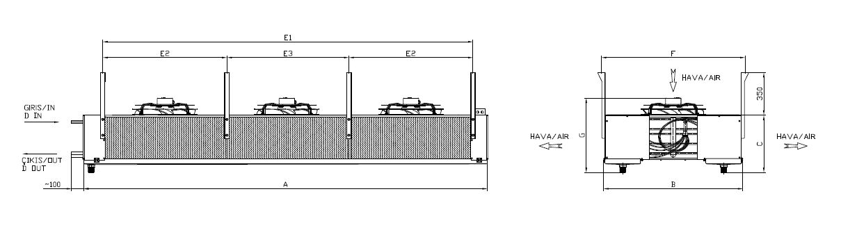 ED-DP-335AC4-B22 dimension drawing
