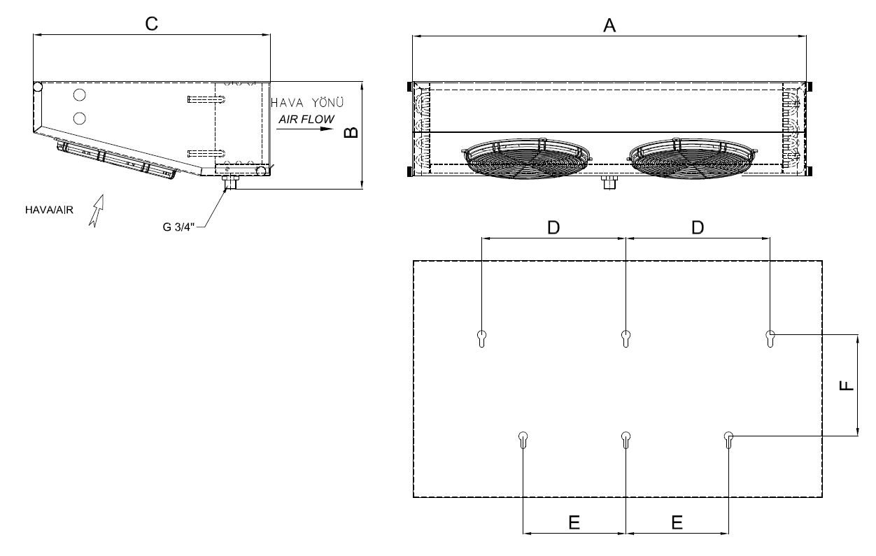 EG-A-223BB4-C21 dimension drawing