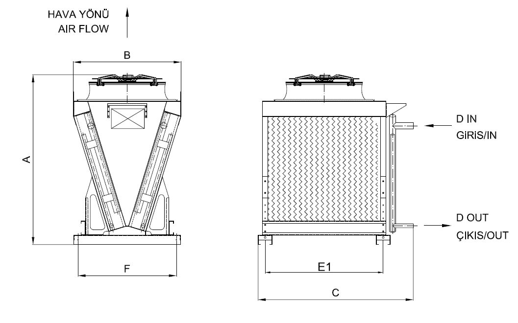 KC-163AB1-B01 dimension drawing