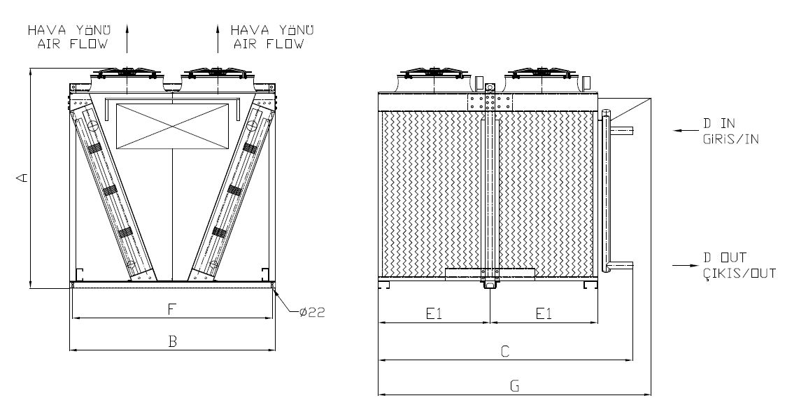 KC-2x280AB1-B01C dimension drawing