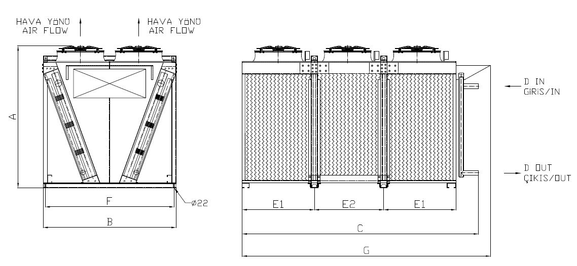 KC-2x380AB1-B01C dimension drawing