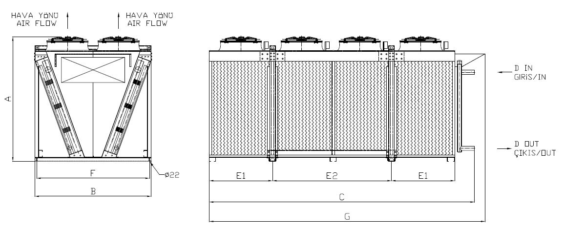 KC-2x480EC1-B01C dimension drawing