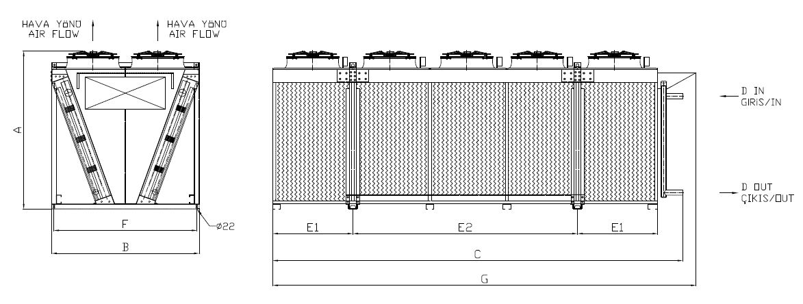 KC-2x580AB5-B01C dimension drawing