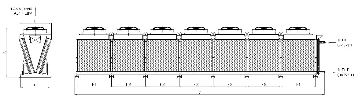 KC-780CB1-B01 dimension drawing