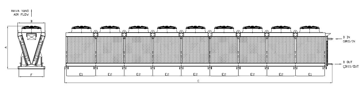 KC-980CB1-B01 dimension drawing